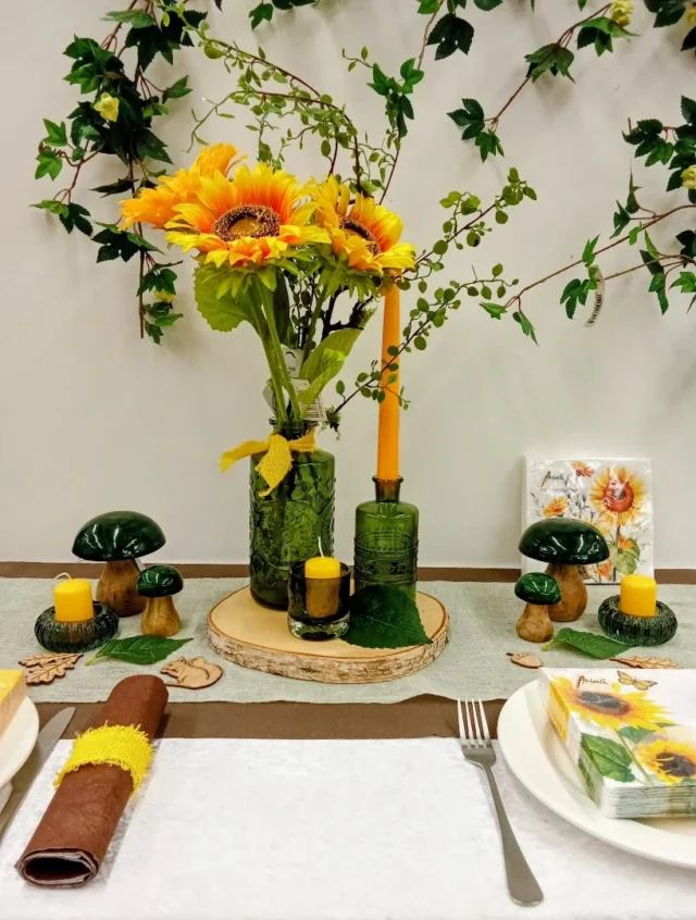 🌿 Braun & Grün vereint 🌿
Mit strahlenden 🌻 Sonnenblumen und warmen Kerzenschein.
So wird jeder Tisch zum herbstlichen Highlight 🍁
👉 Entdeckt die Deko bei uns im quadro Schweinfurt!
#Herbstdeko #Tischdeko #quadroSchweinfurt #Sonnenblumen #Herbststimmung